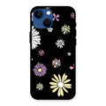 Seamless Floral Glossy Metal Case Cover For iPhone 13 mini