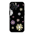 Seamless Floral Glossy Metal Case Cover For iPhone 13 Pro