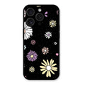 Seamless Floral Glossy Metal Case Cover For iPhone 15 Pro Max