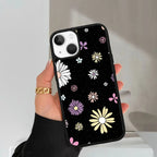 Seamless Floral Glossy Metal Case Cover For iPhone - ShopOnCliQ