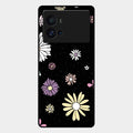 Seamless Floral Glossy Metal Case Cover For Iqoo 9 Pro 5G