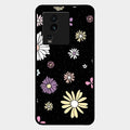 Seamless Floral Glossy Metal Case Cover For Iqoo Neo 7 Pro 5G