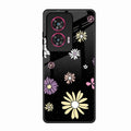 Seamless Floral Glossy Metal Case Cover For Motorola Edge 50 Fusion 5G