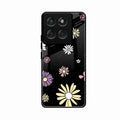 Seamless Floral Glossy Metal Case Cover For Motorola G67 Power 5G