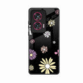 Seamless Floral Glossy Metal Case Cover For Motorola G96 5G