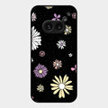 Seamless Floral Glossy Metal Case Cover For Nothing Phone 2A 5G
