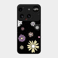 Seamless Floral Glossy Metal Case Cover For Nothing Phone 3 5G