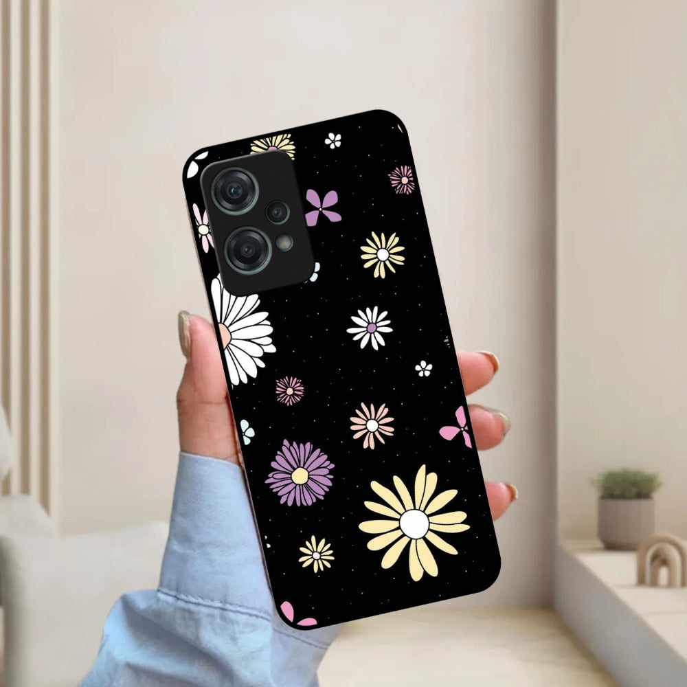 Seamless Floral Glossy Metal Case Cover For OnePlus