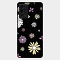 Seamless Floral Glossy Metal Case Cover For Oppo A55