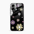 Seamless Floral Glossy Metal Case Cover For Oppo A6X 5G