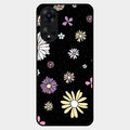 Seamless Floral Glossy Metal Case Cover For Oppo A78 5G