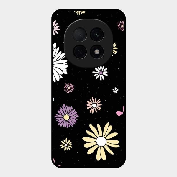 Seamless Floral Glossy Metal Case Cover For Oppo F29 Pro 5G