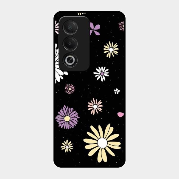 Seamless Floral Glossy Metal Case Cover For Oppo K12X 5G