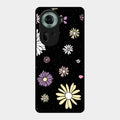 Seamless Floral Glossy Metal Case Cover For Oppo Reno 11 5G