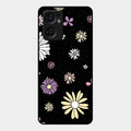 Seamless Floral Glossy Metal Case Cover For Oppo Reno 7 5G