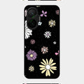Seamless Floral Glossy Metal Case Cover For Poco F7 5G