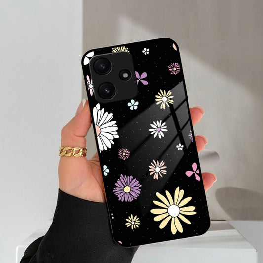 Seamless Floral Glossy Metal Case Cover For Poco ShopOnCliQ