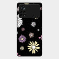 Seamless Floral Glossy Metal Case Cover For Poco X4 Pro 5G