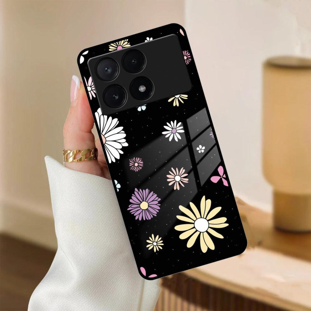 Seamless Floral Glossy Metal Case Cover For Poco - ShopOnCliQ