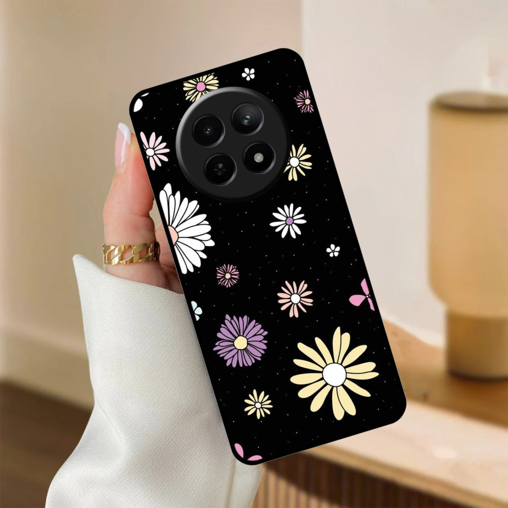 Seamless Floral Glossy Customised Metal Case Cover For Realme