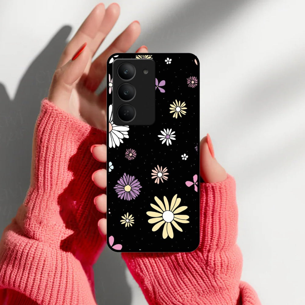 Seamless Floral Glossy Customised Metal Case Cover For Realme