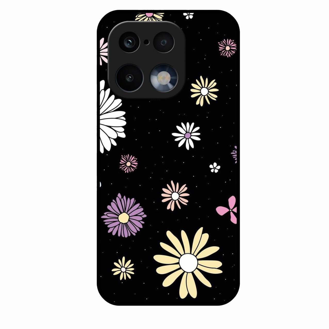 Seamless Floral Glossy Metal Case Cover For Realme 16 Pro 5G
