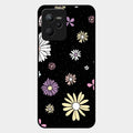 Seamless Floral Glossy Metal Case Cover For Realme C35