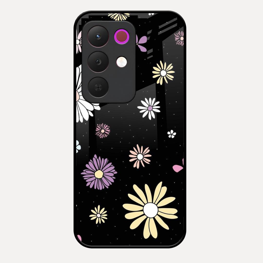 Seamless Floral Glossy Metal Case Cover For Realme C85 5G