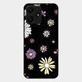 Seamless Floral Glossy Metal Case Cover For Redmi 12 5G