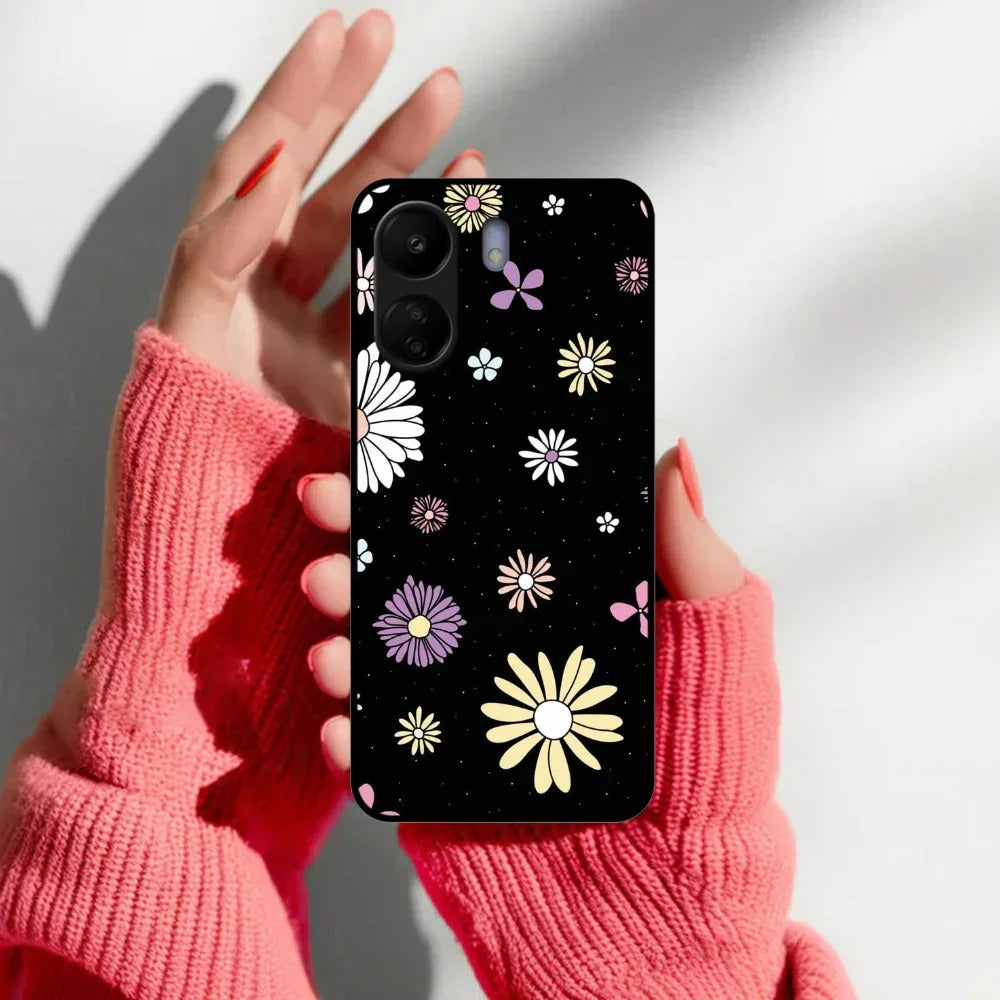 Seamless Floral Glossy Metal Case Cover For Redmi - ShopOnCliQ