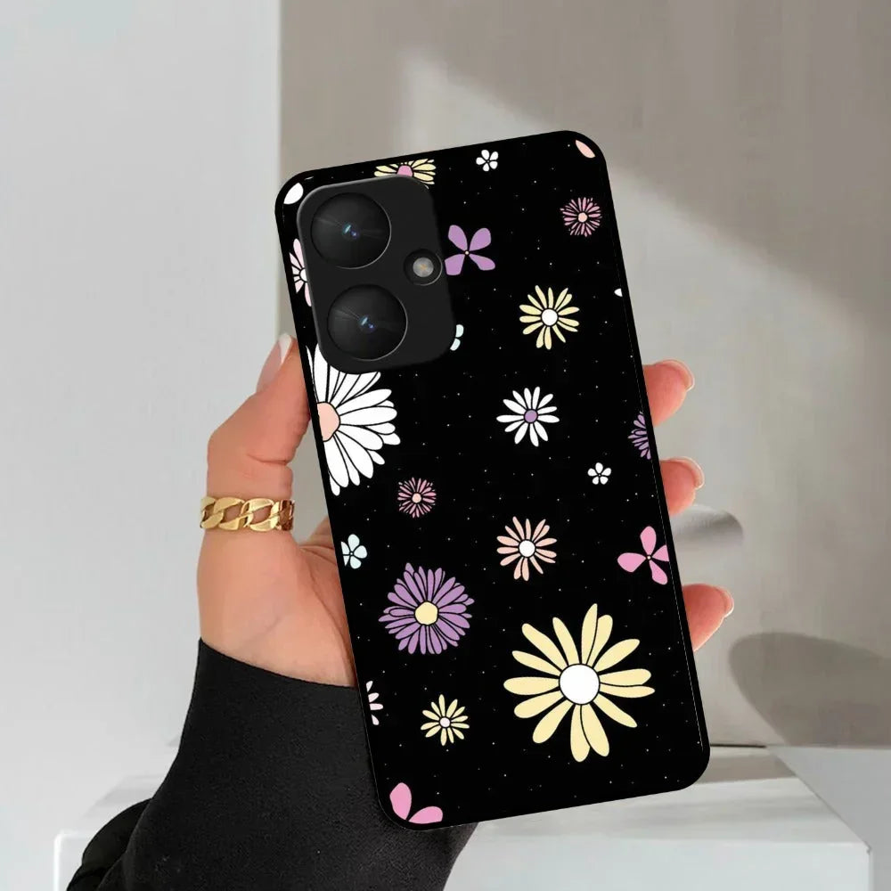 Seamless Floral Glossy Metal Case Cover For Redmi - ShopOnCliQ