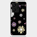 Seamless Floral Glossy Metal Case Cover For Redmi Note 13 Pro Plus 5G