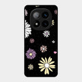 Seamless Floral Glossy Metal Case Cover For Redmi Note 14 Pro Plus 5G