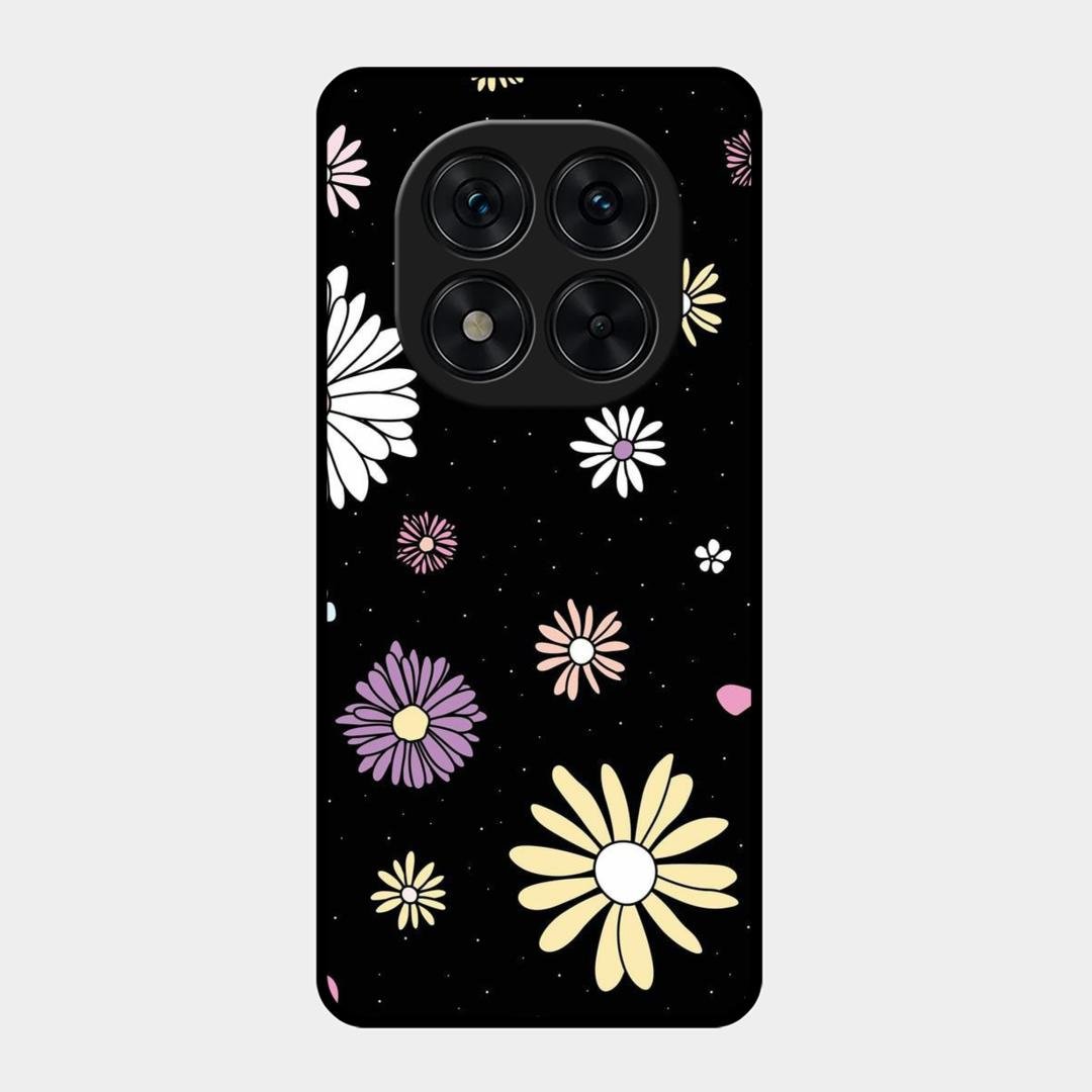Seamless Floral Glossy Metal Case Cover For Redmi Note 15 Pro Plus 5G