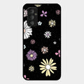 Seamless Floral Glossy Metal Case Cover For Samsung Galaxy F23 5G