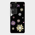 Seamless Floral Glossy Metal Case Cover For Vivo V30 Pro 5G