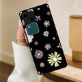 Seamless Floral Glossy Metal Case Cover For Vivo - ShopOnCliQ