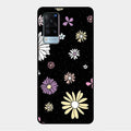 Seamless Floral Glossy Metal Case Cover For Vivo X60 5G