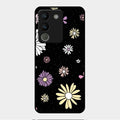 Seamless Floral Glossy Metal Case Cover For Vivo Y200 5G