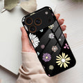 Seamless Floral Print Glass Case Cover For iPhone 17 Pro