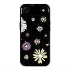 Seamless Floral Print Glass Case Cover For iPhone Air