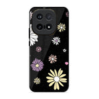 Seamless Floral Print Glass Case Cover For iQOO 15 5G