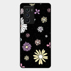 Seamless Floral Print Glass Case Cover For Iqoo 9 Se 5G