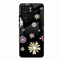 Seamless Floral Print Glass Case Cover For Motorola Edge 40