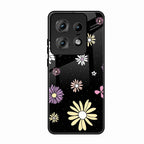 Seamless Floral Print Glass Case Cover For Motorola Edge 50 Pro