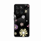 Seamless Floral Print Glass Case Cover For Motorola Edge 60 5G