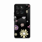 Seamless Floral Print Glass Case Cover For Motorola Edge 60 Pro 5G