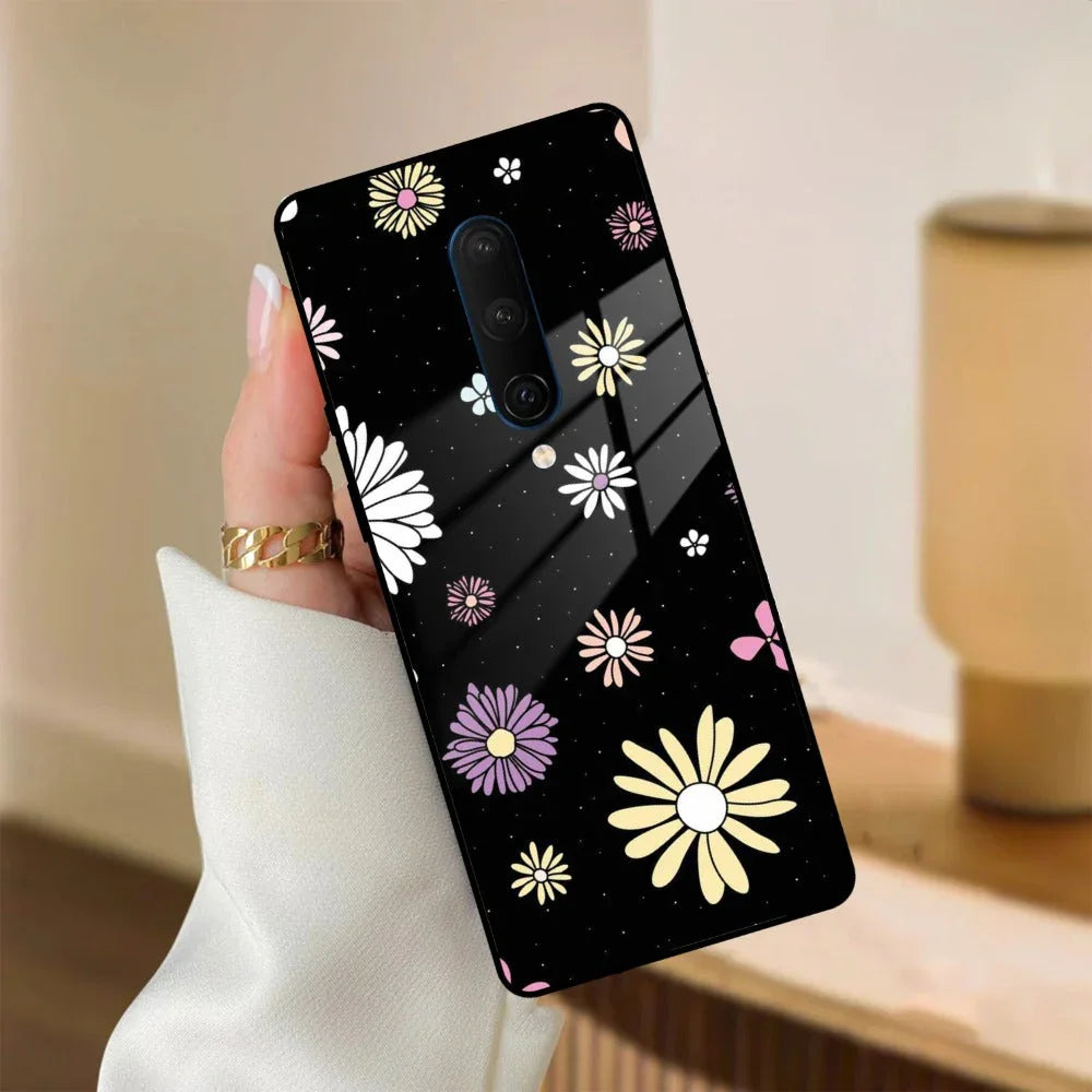 Seamless Floral Print Glass Case Cover For OnePlus - ShopOnCliQ
