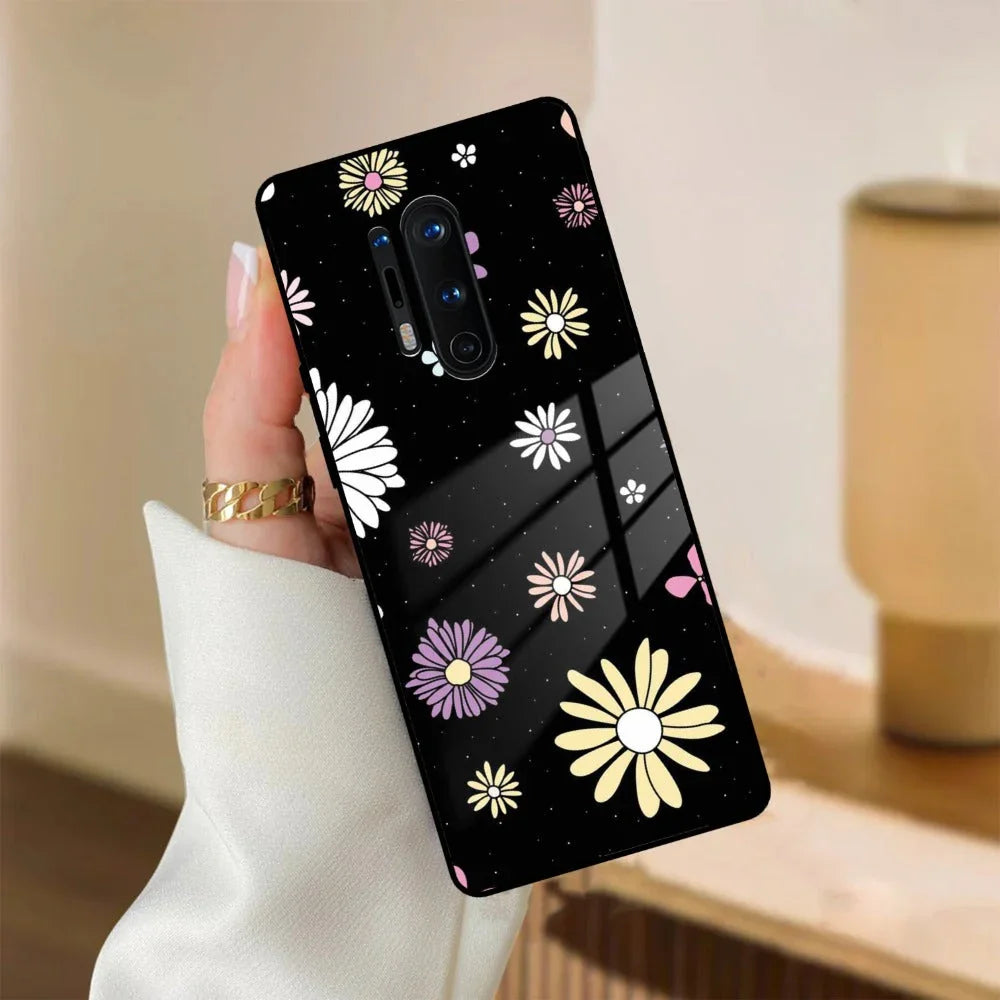 Seamless Floral Print Glass Case Cover For OnePlus - ShopOnCliQ