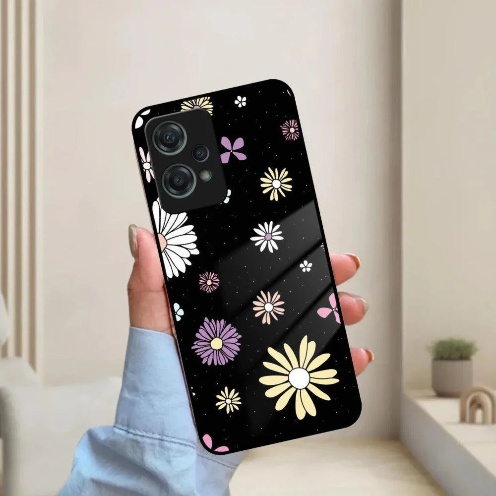 Seamless Floral Print Glass Case Cover For OnePlus - ShopOnCliQ